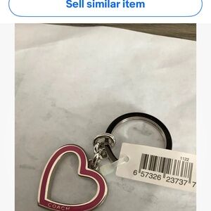 Brand New With Tags COACH key chain